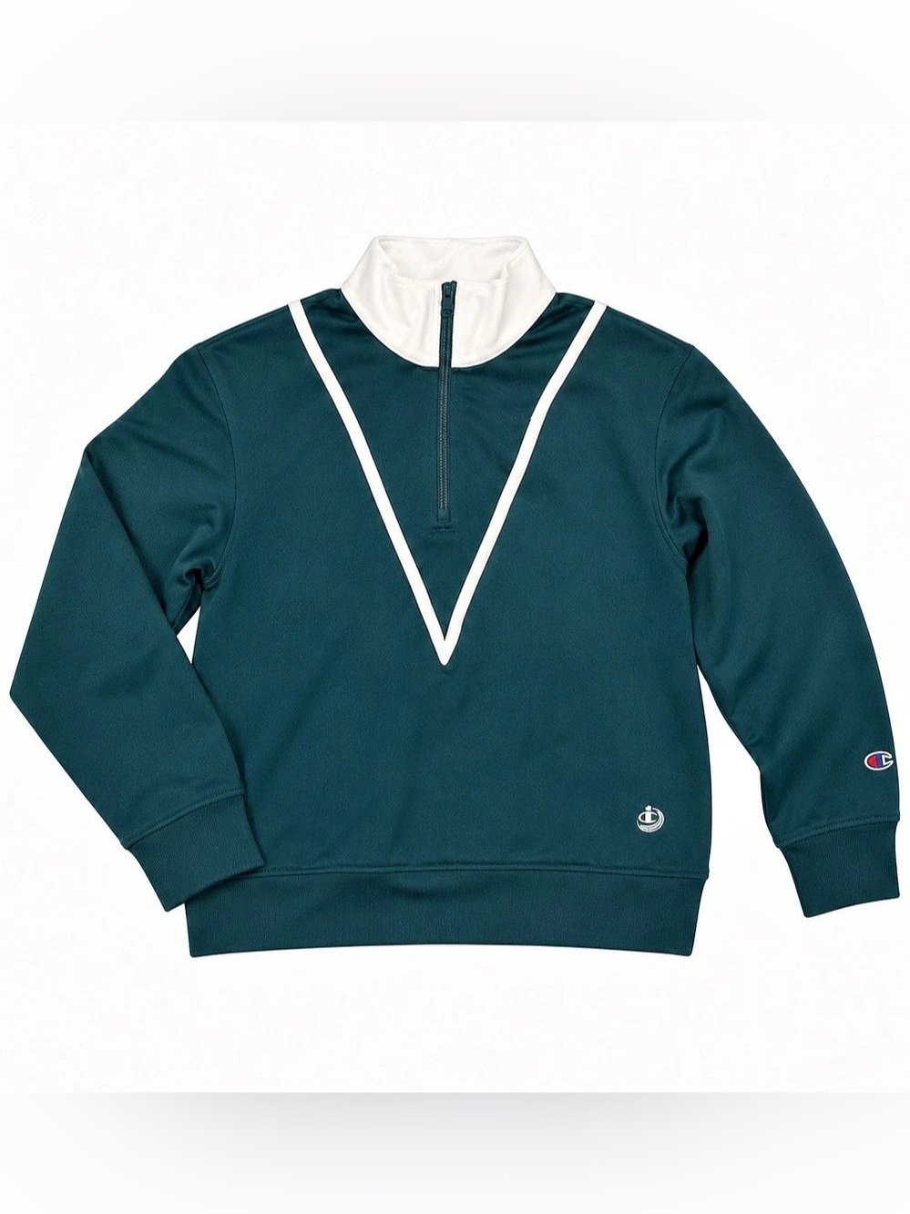 Champion Reverse Weave Half-Zip Sweatshirt Men's green Medium